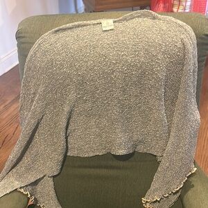 Gray Women's Sweater Shawl